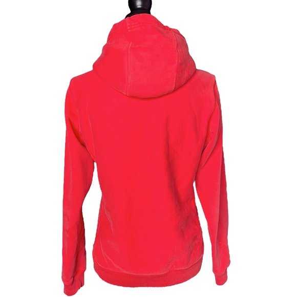Burton Full Zip Hoodie Womens Embroidered Detail Red Logo Hooded Sweatshirt - Picture 4 of 6